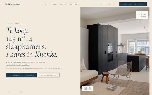 Listing website: Te koop, 145 m², 4 slaapkamers in Knokke